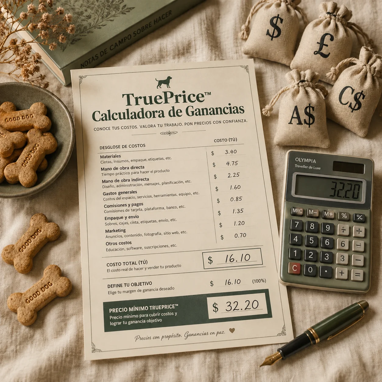 Calculadora de Ganancias TruePrice